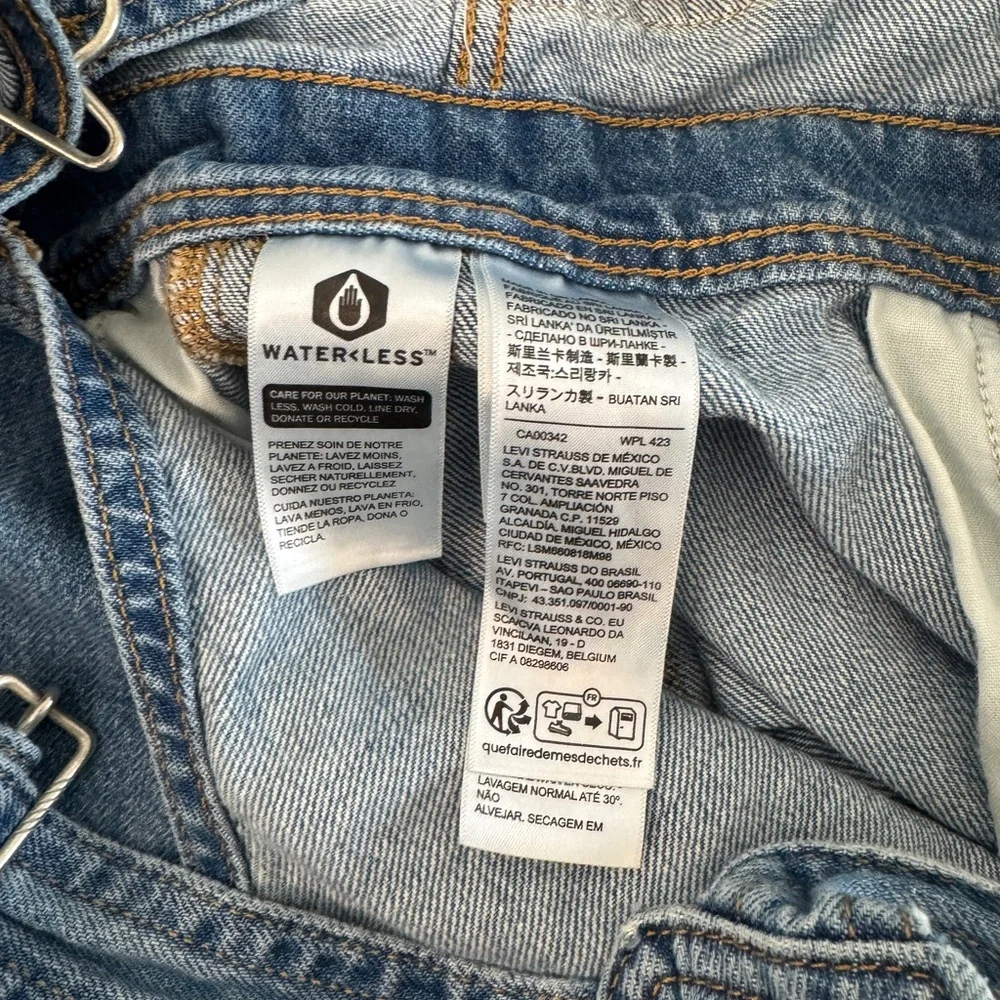 Levi's Blue Denim Overalls - Picture 4 of 5